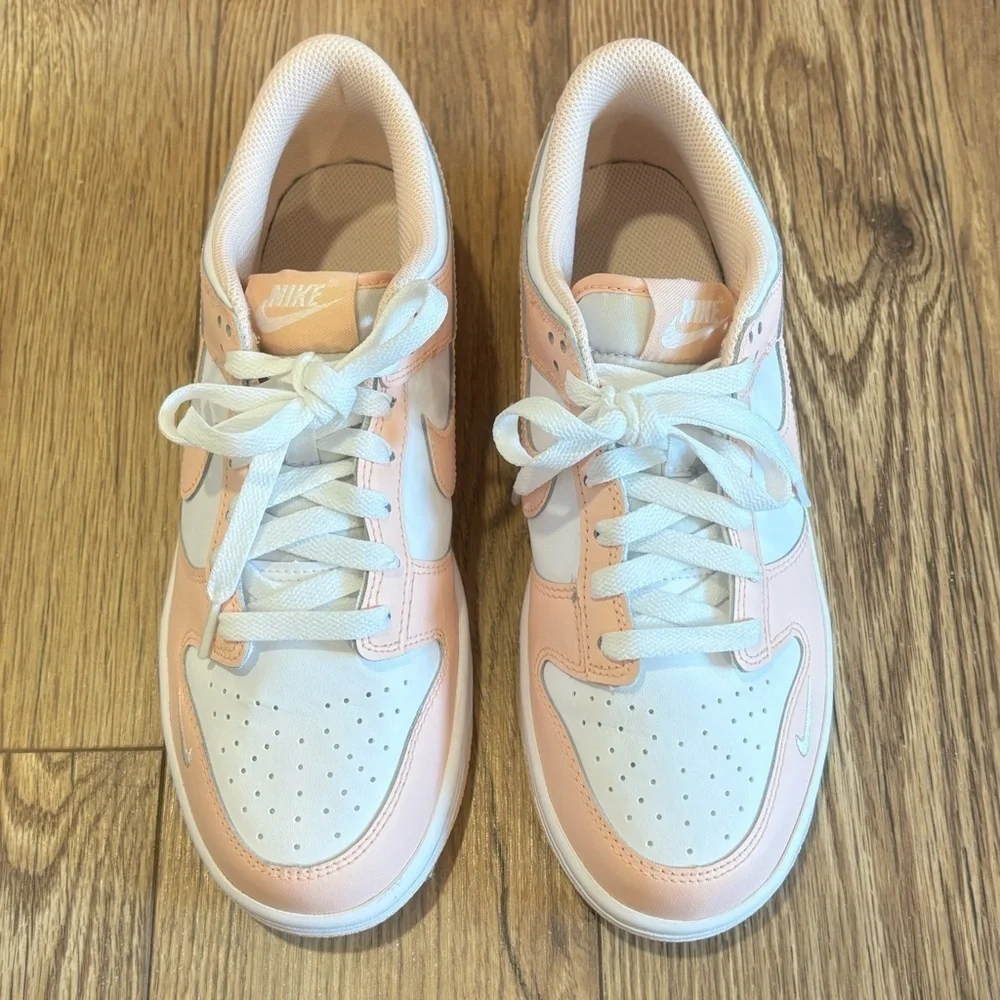 Nike Dunk Low Grade School Shoes In Washed Coral Youth Size 7